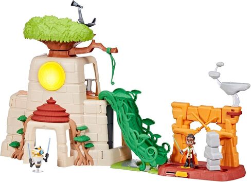 Star Wars: Young Jedi Adventures Tenoo Jedi Temple, 20-Inch-Tall Playset with Lights & Sounds, 2 Action Figures, Preschool Toys for 3 Year Old Boys & Girls & Up in Saudi Arabia