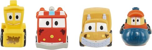 The Stinky & Dirty Show 4-inch Bath Time Buddies 4 Piece Set, Bath Toys, Pretend Play, Kids Toys for Ages 3 Up by Just Play in Saudi Arabia