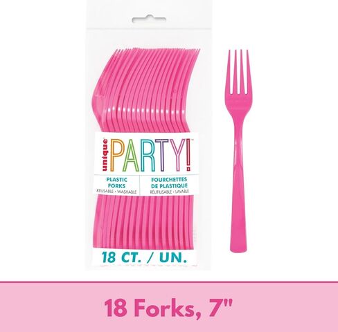 Unique Barbie Plates and Napkins Set - Serves 16 Guests, 16 Barbie Dinner Plates and Dinner Napkins, Forks, Checklist, Barbie Party Decorations, Barbie Birthday Supplies, Officially Licensed by Unique in Saudi Arabia