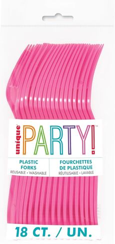 Unique Barbie Plates and Napkins Set - Serves 16 Guests, 16 Barbie Dinner Plates and Dinner Napkins, Forks, Checklist, Barbie Party Decorations, Barbie Birthday Supplies, Officially Licensed by Unique in Saudi Arabia