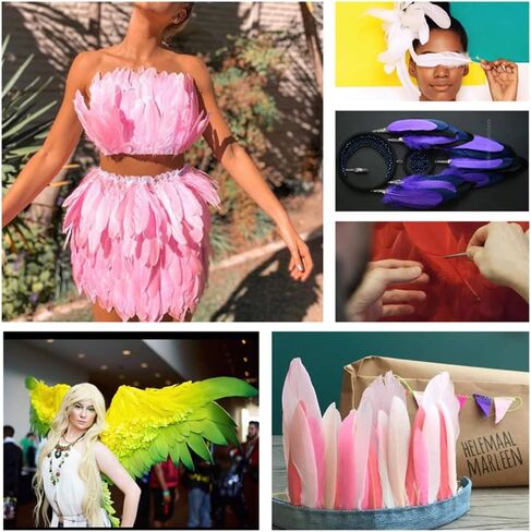 100 قطعة 6-9 بوصة ريش أبيض ريش الإوز الطبيعي ريش الإوز ريش المنزل الزفاف عيد الميلاد حزب ديكور كبير ريش الإوز diy اكسسوارات الحرف الزفاف المنزل حزب الديكور in Kuwait