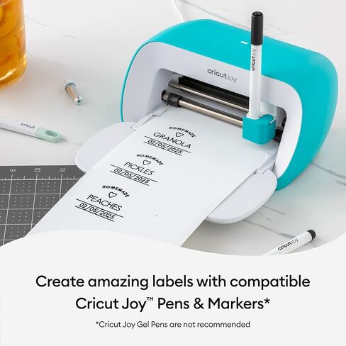فينيل ذكي قابل للإزالة من Cricut (5.5 بوصة × 13 بوصة، أسود) لآلة Joy - قطع بدون حصيرة للأشكال التي يصل طولها إلى 4 أقدام، وقطع متكررة تصل إلى 20 قدمًا in Kuwait