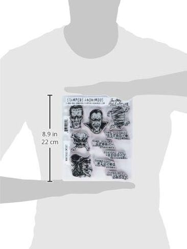 Stampers Anonymous CMS307 Tim Holtz Cling Stamps 7"X8.5"-Monstrous in Saudi Arabia