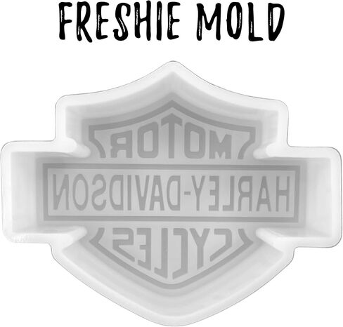Motorcycle Man Harley Freshie Mold for Men Scented Cured Aroma Beads 4x3x0.8" D Country Resin, Car Candle, Soap, Freshie Oven Safe Silicone Heat Resistant in Saudi Arabia