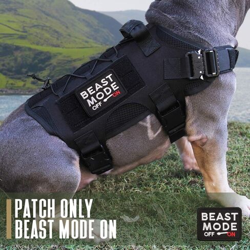 LIVANS Tactical Patch Beast Mode On, Military Emblem Badge Patch Hook & Loop Decorative Decal Emblem Morale Patches for Backpacks Caps Hats Bags Military Uniform in Saudi Arabia