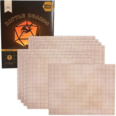 Battle Mat with Grid for Role Playing Game - 9 Pack Mega Pack Andvari Battle Boards in Saudi Arabia