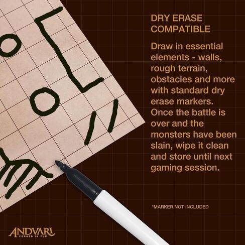 Battle Mat with Grid for Role Playing Game - 9 Pack Mega Pack Andvari Battle Boards in Saudi Arabia