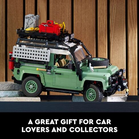 LEGO Icons Land Rover Classic Defender 90 10317 Model Car Building Set for Adults and Classic Car Lovers, This Immersive Project Based on an Off-Road Icon Makes a Great Graduation Gift for Him or Her in Saudi Arabia