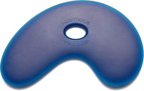 Mudtools Polymer Bowl Rib Blue Small Firm - Ceramics, Pottery, Clay - PB-S-B in Saudi Arabia