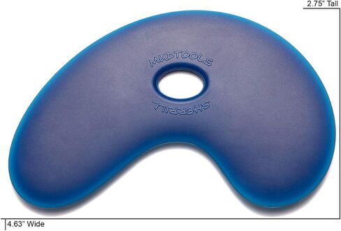 Mudtools Polymer Bowl Rib Blue Small Firm - Ceramics, Pottery, Clay - PB-S-B in Saudi Arabia