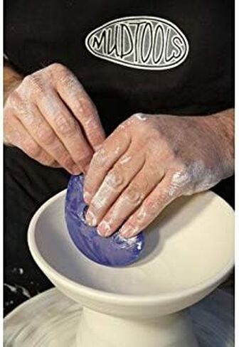 Mudtools Polymer Bowl Rib Blue Small Firm - Ceramics, Pottery, Clay - PB-S-B in Saudi Arabia