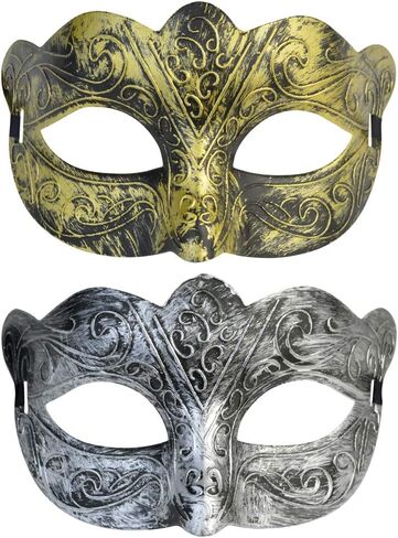 Yookat 16 قطعة أقنعة تنكرية أقنعة عتيقة عتيقة أقنعة البندقية أقنعة الكرنفالات للحفلات التنكرية in Kuwait