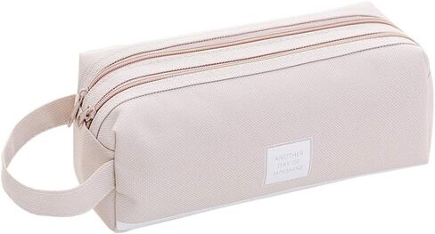 حافظة أقلام محمولة من iSuperb ذات سعة كبيرة وسحاب مزدوج منظم لتخزين حقيبة القلم وحقائب مستحضرات التجميل للنساء في المكتب in Kuwait