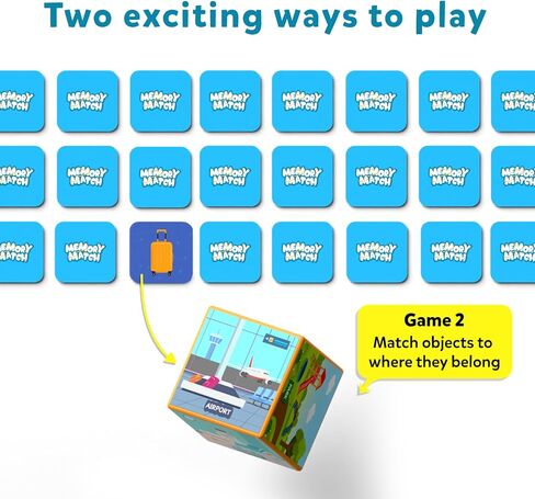 Skillmatics Board Game - Memory Match Animals, Fun & Fast Memory Game for Kids, Preschoolers, Toddlers, Gifts for Boys & Girls Ages 3, 4, 5, 6, 7 in Kuwait