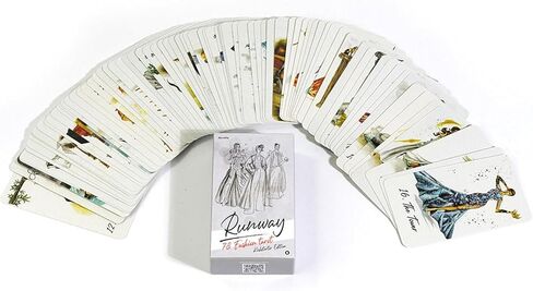 Atesswy Runway Tarot Deck - 78 بطاقة من الحدس العصري والبريق الخالد، إصدار الجيب (4.06 بوصة × 2.36 بوصة) in Kuwait