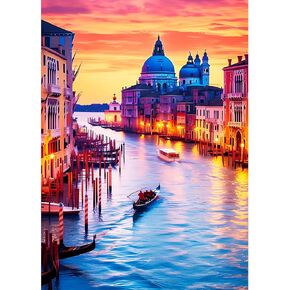 لغز Edsjegn 1000 قطعة للبالغين، ألغاز الصور المقطوعة 1000 قطعة، ألغاز للبالغين 1000 قطعة وما فوق، ألغاز صعبة، ألعاب ألغاز، ألغاز غروب الشمس في البندقية in Kuwait