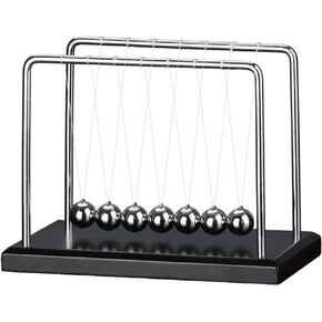 Newton's Cradle with 7balls 9inch Wooden Base Balance Ball Office Decoration