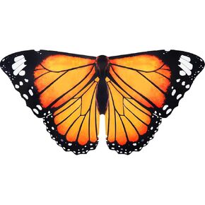 IROLEHOME طفل صغير للأطفال أجنحة الفراشة العاهل للفتيات أزياء تنكرية للعب العثة كيب ألعاب هدايا الحفلات