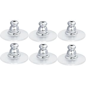 4pcs Plastic Dics Earring Backs for Studs Droopy Ears Heavy Earrings,Pierced Locking Support Lifters Backing Replacement for Post, Comfort Earring Stabilizer,Gold