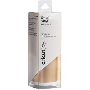 Cricut Joy Smart Permanent Vinyl, Matte Metallic - Champagne, 4ft Roll (5.5'x48'), compatible with Joy Machine