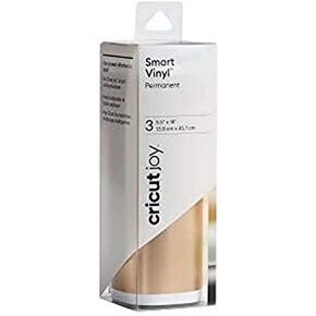 Cricut Joy Smart Permanent Vinyl, Matte Metallic - Champagne, 4ft Roll (5.5'x48'), compatible with Joy Machine in Kuwait