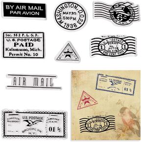Birthday Blessing Words Clear Stamps for Card Making Congratulation Words Clear Stamp Blessing Sentences Transparent Silicone Stamps for DIY Scrapbooking Supplies Embossing Paper Card Decoration Craft