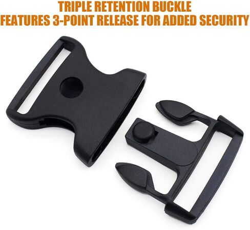 ليثرفست مشبك تثبيت ثلاثي مقاس 2 انش، نظام مشبك بديل لحزام شديد التحمل مقاس 2 انش، مشابك تثبيت سريعة الفك الجانبية، عبوة من قطعتين in Kuwait