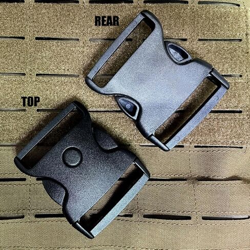 ليثرفست مشبك تثبيت ثلاثي مقاس 2 انش، نظام مشبك بديل لحزام شديد التحمل مقاس 2 انش، مشابك تثبيت سريعة الفك الجانبية، عبوة من قطعتين in Kuwait