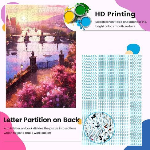 لغز Edsjegn 1000 قطعة للبالغين، ألغاز الصور المقطوعة 1000 قطعة للبالغين، ألغاز للبالغين 1000 قطعة وما فوق، ألغاز كبيرة، ألغاز زهرة ساكورا in Kuwait