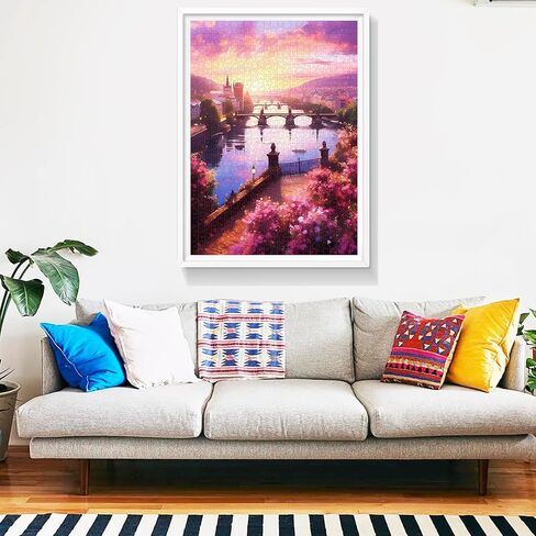 لغز Edsjegn 1000 قطعة للبالغين، ألغاز الصور المقطوعة 1000 قطعة للبالغين، ألغاز للبالغين 1000 قطعة وما فوق، ألغاز كبيرة، ألغاز زهرة ساكورا in Kuwait