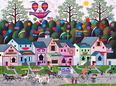 Buffalo Games - Silver Select - Charles Wysocki - Confection Street - 1000 Piece Jigsaw Puzzle for Adults Challenging Puzzle Perfect for Game Nights - Finished Size is 26.75 x 19.75 in Saudi Arabia