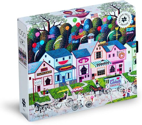 Buffalo Games - Silver Select - Charles Wysocki - Confection Street - 1000 Piece Jigsaw Puzzle for Adults Challenging Puzzle Perfect for Game Nights - Finished Size is 26.75 x 19.75 in Saudi Arabia