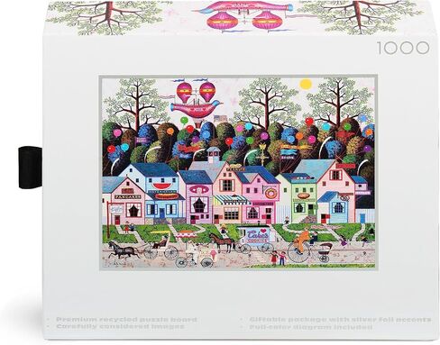 Buffalo Games - Silver Select - Charles Wysocki - Confection Street - 1000 Piece Jigsaw Puzzle for Adults Challenging Puzzle Perfect for Game Nights - Finished Size is 26.75 x 19.75 in Saudi Arabia