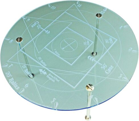 LITKO Elevated RPG Damage & Spell Template, Transparent Light Blue in Saudi Arabia