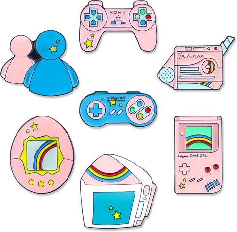 مجموعة دبابيس زينة لطيفة للالعاب من 7 قطع، دبابيس بروش بتصميم كرتوني ليفيون لتزيين الملابس والشنط والجاكيتات والاكسسوارات والحرف اليدوية للنساء والرجال والزنك بدون احجار كريمة, الزنك, بدون أحجار كريمة in Kuwait