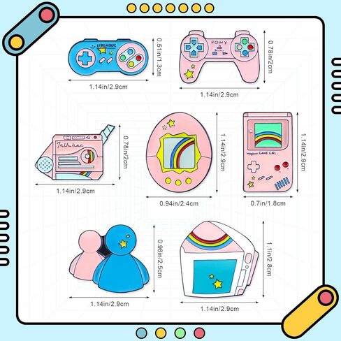 مجموعة دبابيس زينة لطيفة للالعاب من 7 قطع، دبابيس بروش بتصميم كرتوني ليفيون لتزيين الملابس والشنط والجاكيتات والاكسسوارات والحرف اليدوية للنساء والرجال والزنك بدون احجار كريمة, الزنك, بدون أحجار كريمة in Kuwait