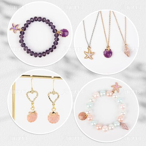 AUEAR, Ocean Starfish Conch Seashell Enamel Charms Pendants for DIY Jewelry Making in Kuwait