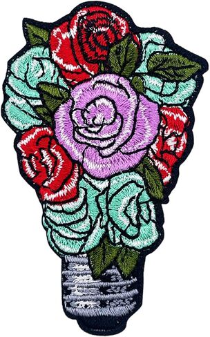 Embroidered Iron On Patches, Applique Patch, 420 Black Leaf Sew On Patch for Vest Jackets, Clothing, Hats, Backbags & Jeans. in Kuwait