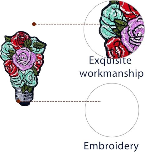 Embroidered Iron On Patches, Applique Patch, 420 Black Leaf Sew On Patch for Vest Jackets, Clothing, Hats, Backbags & Jeans. in Kuwait