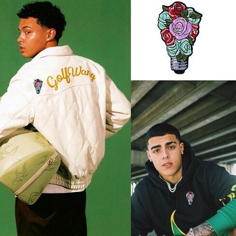 Embroidered Iron On Patches, Applique Patch, 420 Black Leaf Sew On Patch for Vest Jackets, Clothing, Hats, Backbags & Jeans. in Kuwait