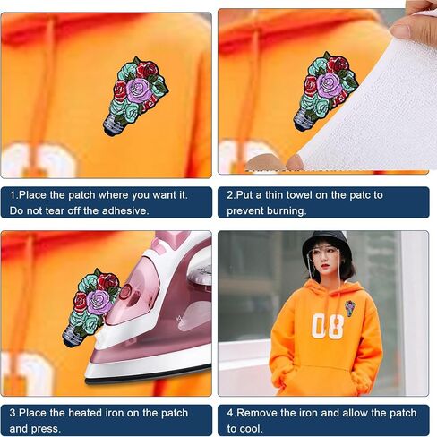 Embroidered Iron On Patches, Applique Patch, 420 Black Leaf Sew On Patch for Vest Jackets, Clothing, Hats, Backbags & Jeans. in Kuwait