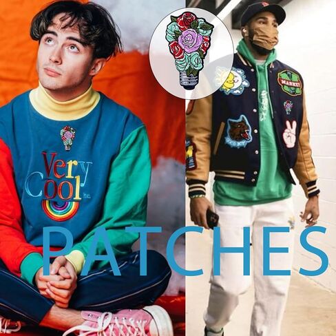 Embroidered Iron On Patches, Applique Patch, 420 Black Leaf Sew On Patch for Vest Jackets, Clothing, Hats, Backbags & Jeans. in Kuwait