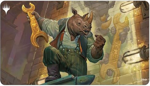 Ultra PRO - Magic: The Gathering - مفرش لعب بطاقات Streets of New Capenna (F) - رائع لألعاب الورق والمعارك ضد الأصدقاء والأعداء، مثالي للاستخدام المنزلي بمثابة لوحة ماوس للكمبيوتر الشخصي أو حصيرة المكتب in Kuwait