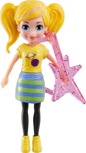 Polly Pocket Travel Toy with Two (3-Inch) Dolls & 25 Accessories, Outer Space Fashion Pack with 2 Glow-In-The-Dark Pieces in Saudi Arabia