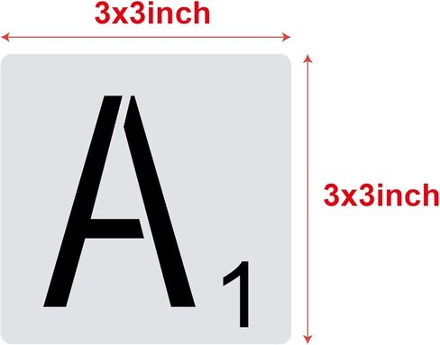 3 Inch Scrabble Letters Stencil for Painting on Wood Laser Cut Painting Stencil for Family Names& DIY Projects,Home Wall Decor in Saudi Arabia