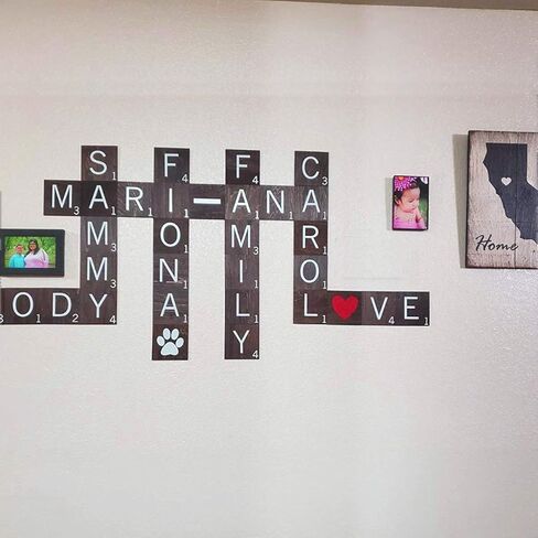 3 Inch Scrabble Letters Stencil for Painting on Wood Laser Cut Painting Stencil for Family Names& DIY Projects,Home Wall Decor in Saudi Arabia