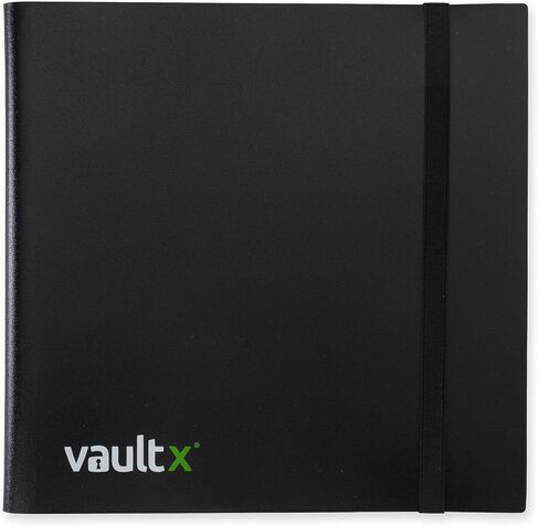 Vault X Binder - مجلد ألبوم بطاقات التداول ذو 12 جيبًا - مجلد جيب تحميل جانبي 480 لـ TCG (أسود) in Kuwait