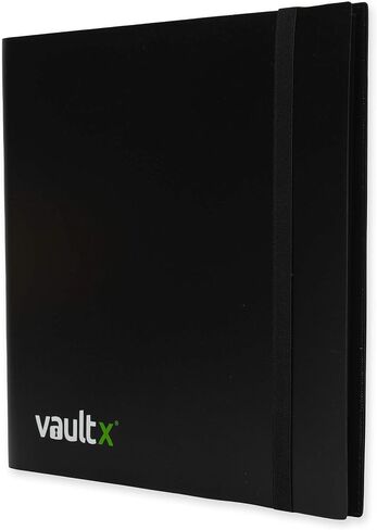 Vault X Binder - مجلد ألبوم بطاقات التداول ذو 12 جيبًا - مجلد جيب تحميل جانبي 480 لـ TCG (أسود) in Kuwait