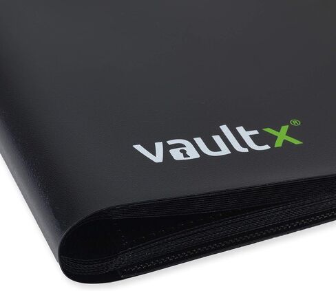 Vault X Binder - مجلد ألبوم بطاقات التداول ذو 12 جيبًا - مجلد جيب تحميل جانبي 480 لـ TCG (أسود) in Kuwait