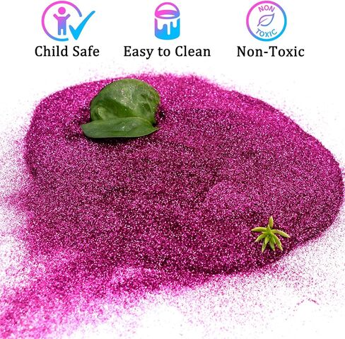 HEMOER Lavender Holographic Extra Fine Glitter Multi Purpose 100g / 3.5oz for use with Resin Arts & Crafts Wine Glass Decoration Weddings Cards Flowers Slime Cosmetic Face Eye Body Nails Skin Hair in Kuwait